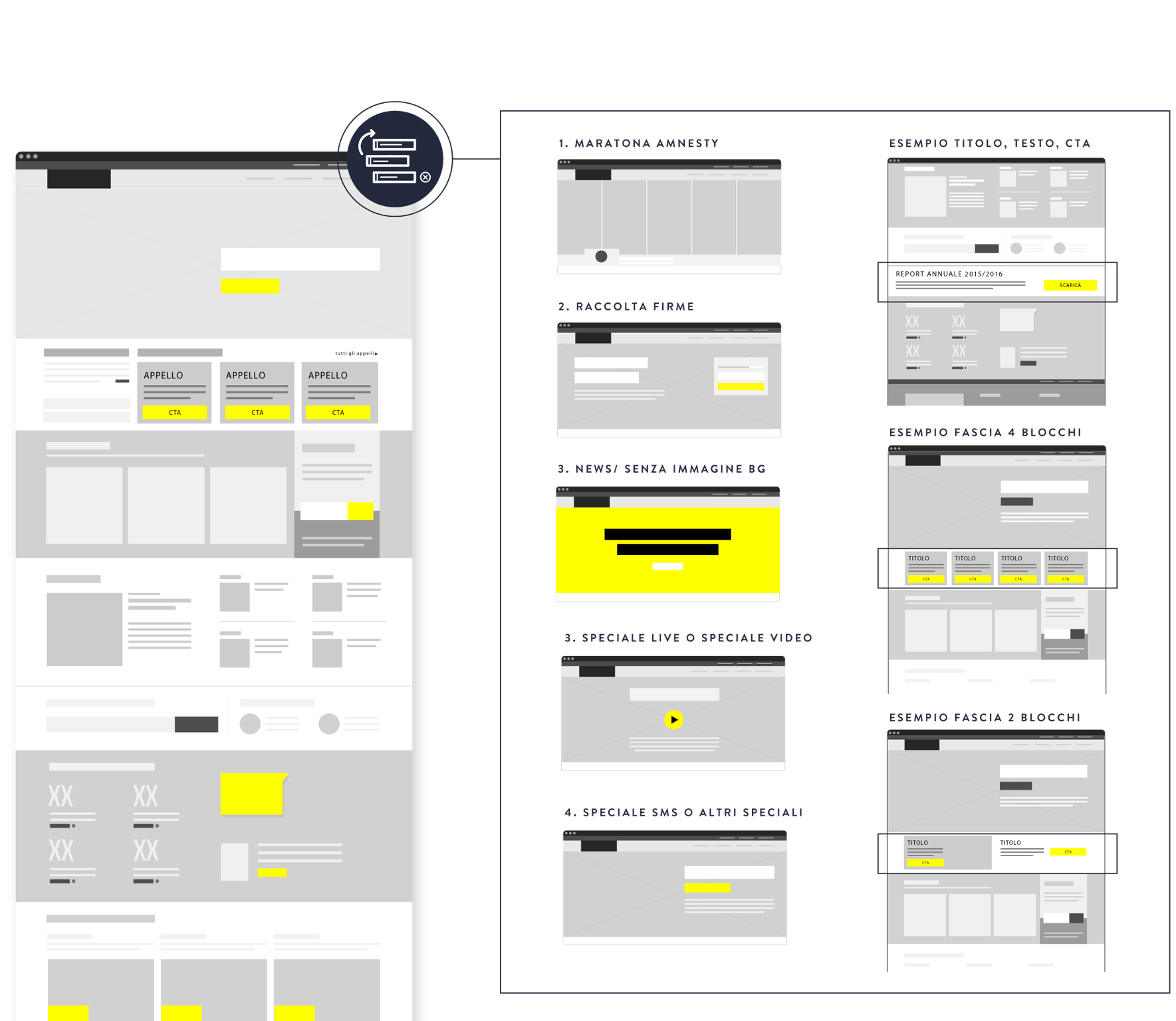 image of the user interface wireframe