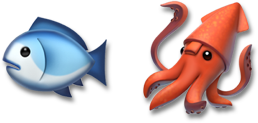 Emoji-1 image of some fish emoji