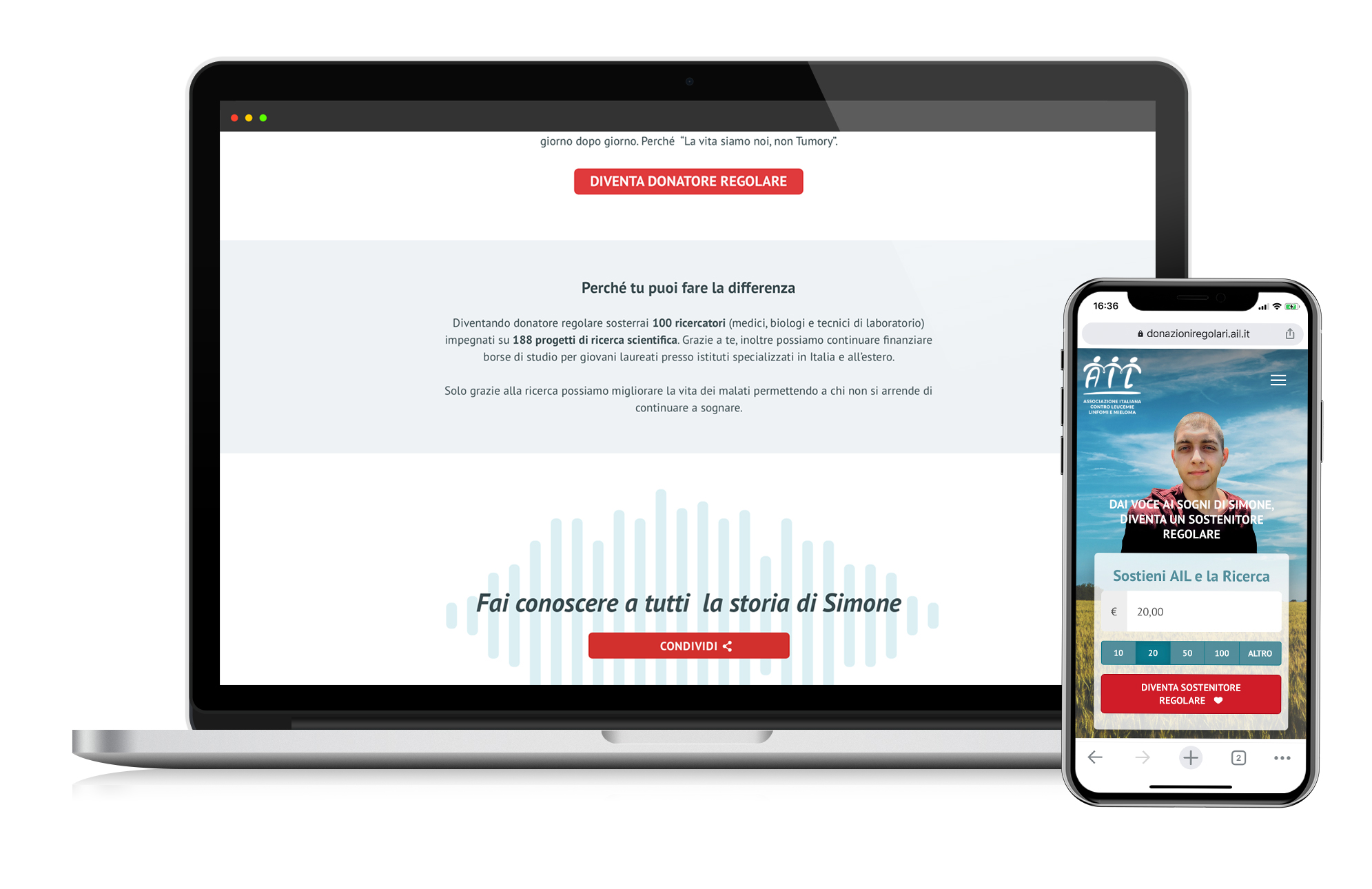 image of the responsive landing page