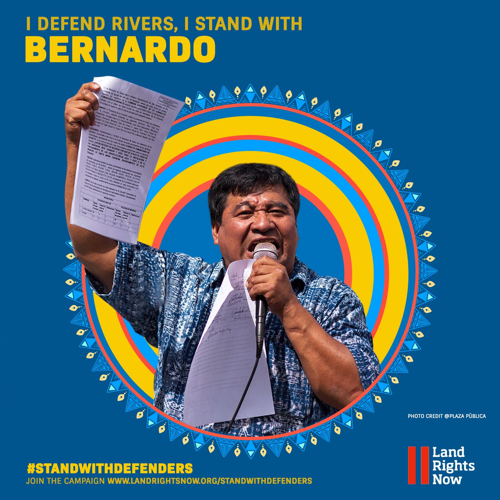 1DePGKhs image of one of the social cards that represents a man who defends his rights