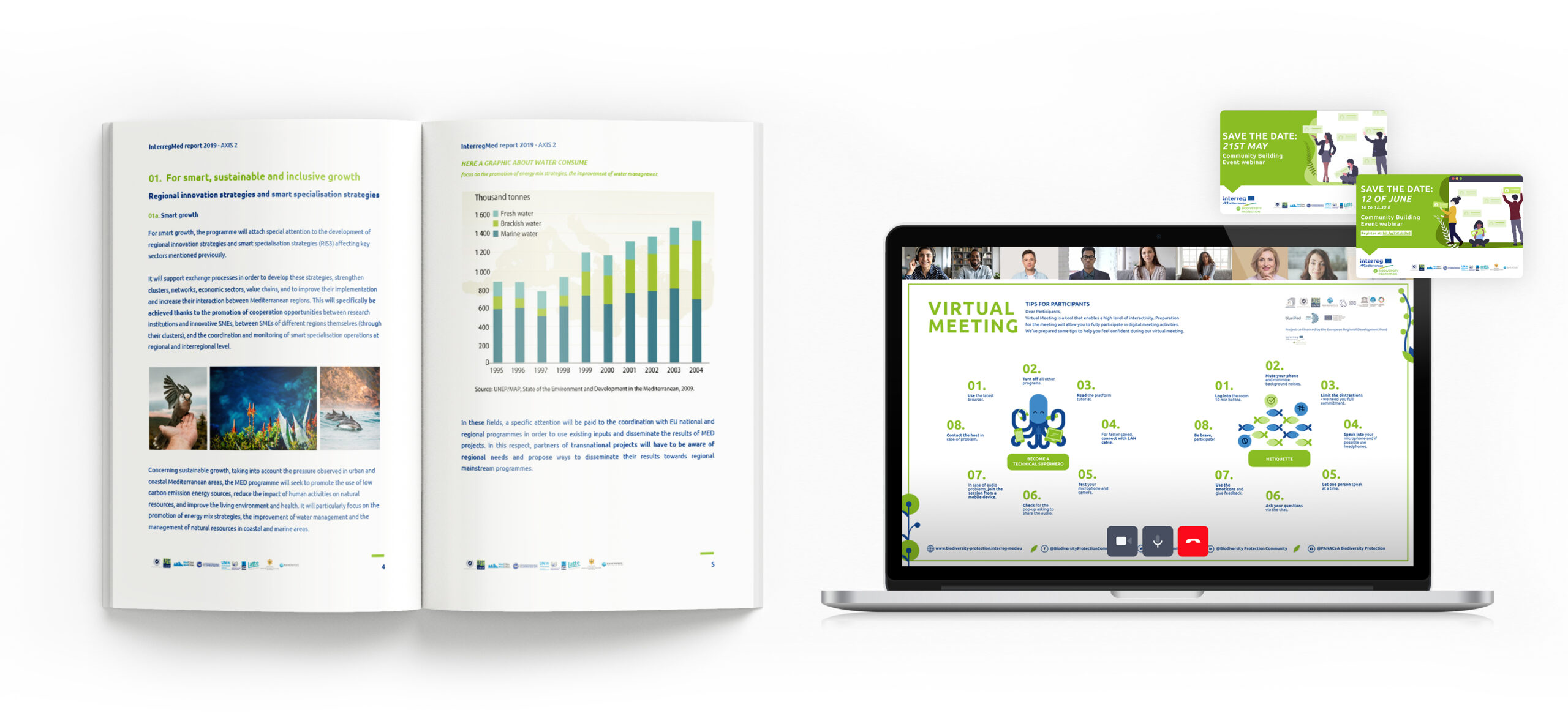 Mockups Design communication mockups interreg med