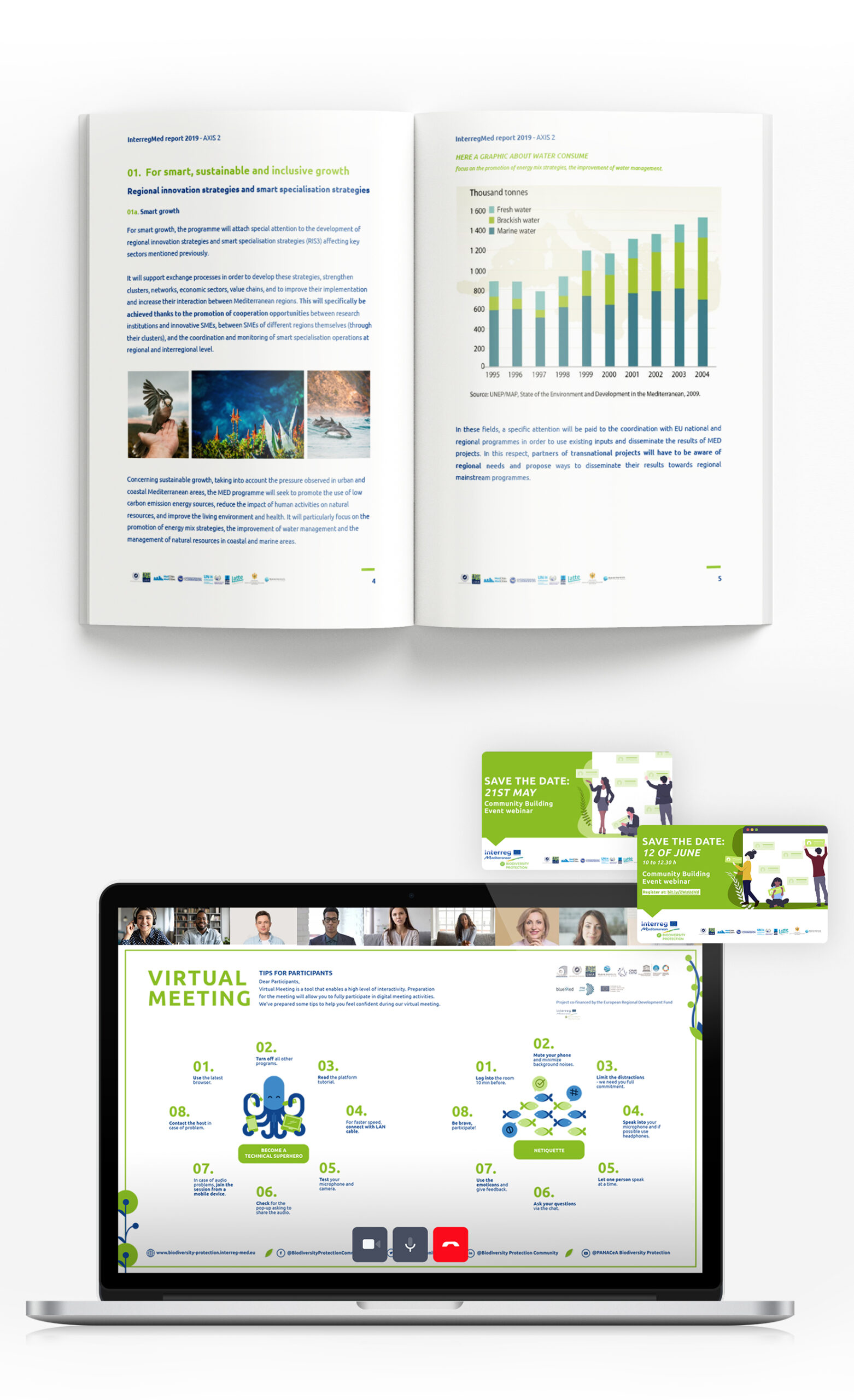 Mockups Design communication mockups interreg med