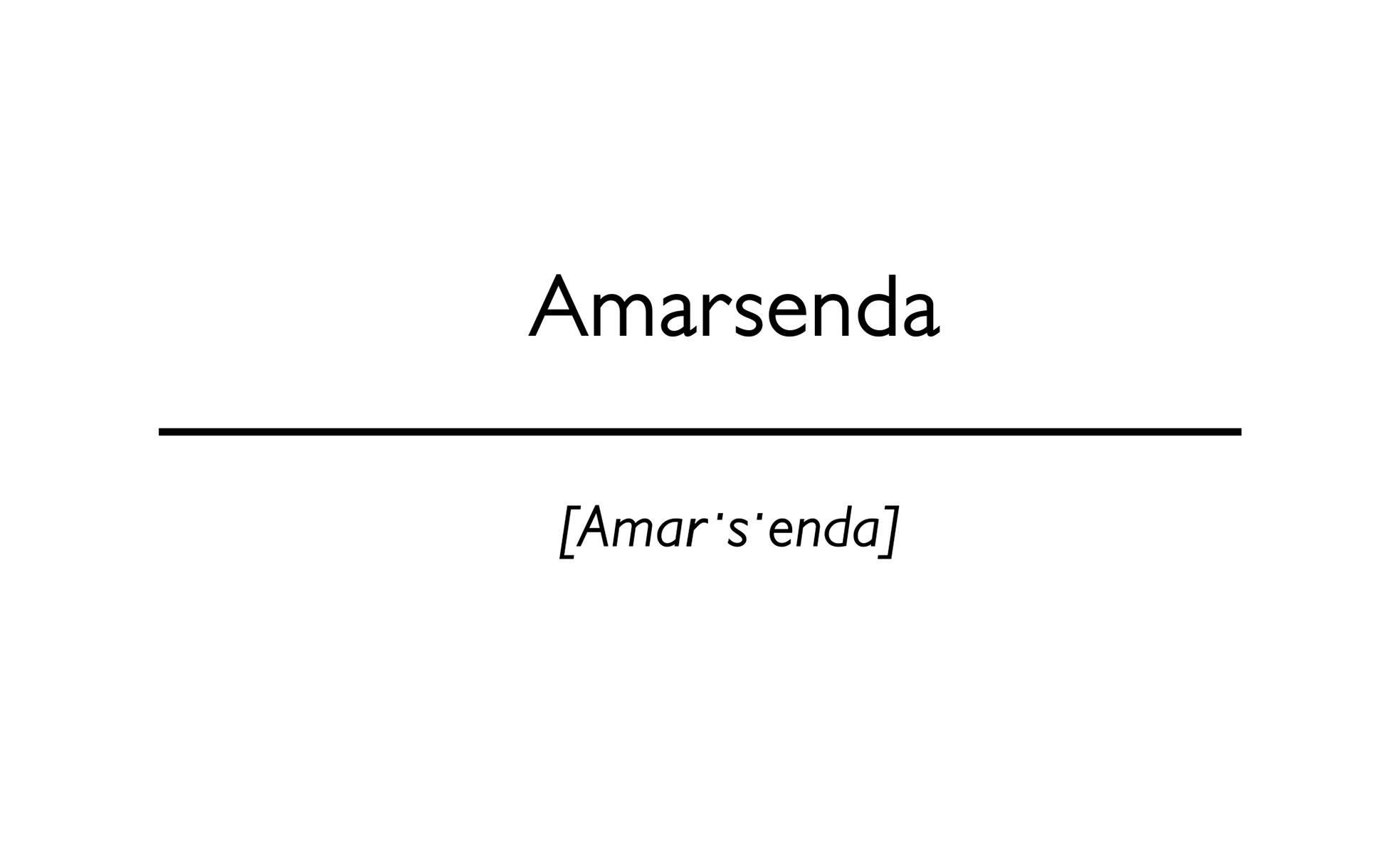 word amarsenda