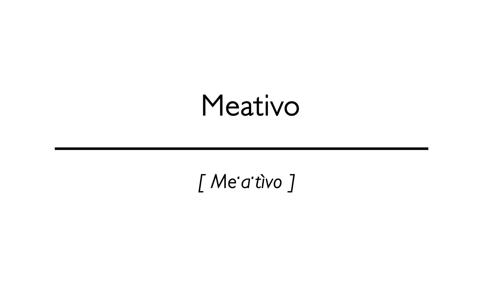 Meativo OIM word Meativo