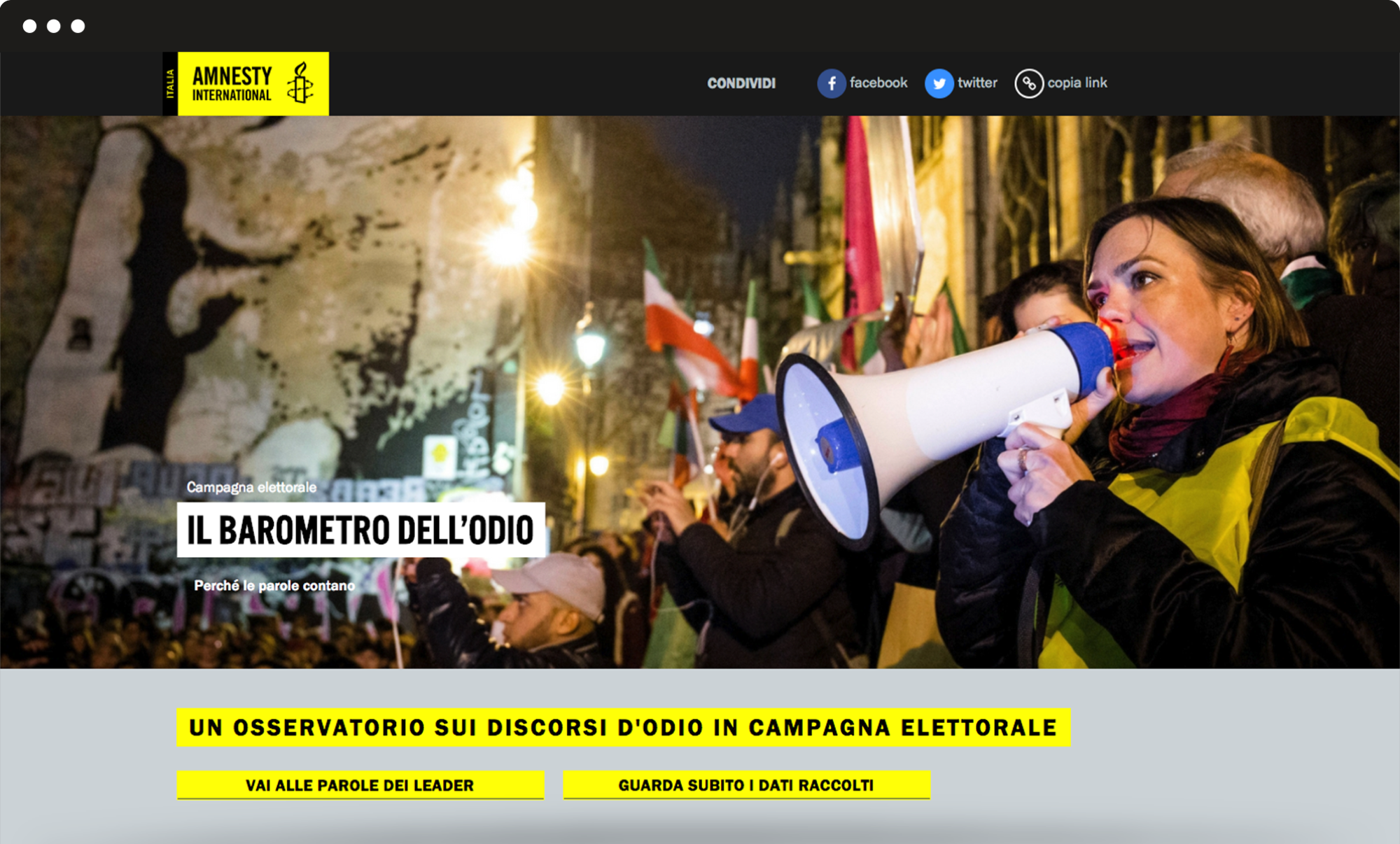 Amnesty_MockUp_Header image of the project's website
