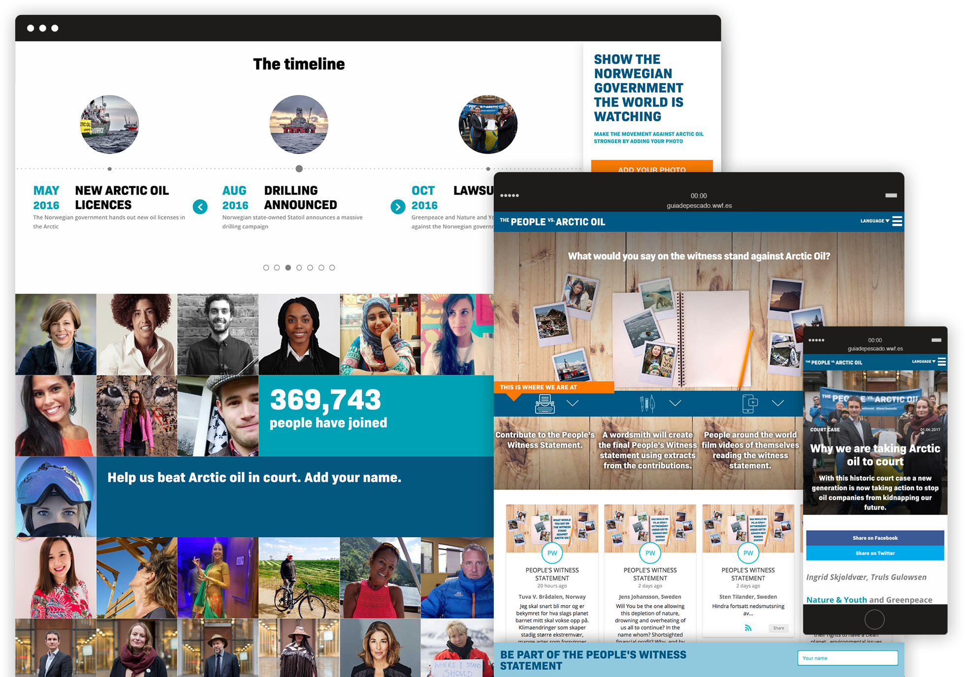 GP_ARCTIC-OIL_Online-engagement image of responsive mockup Arctic Oil