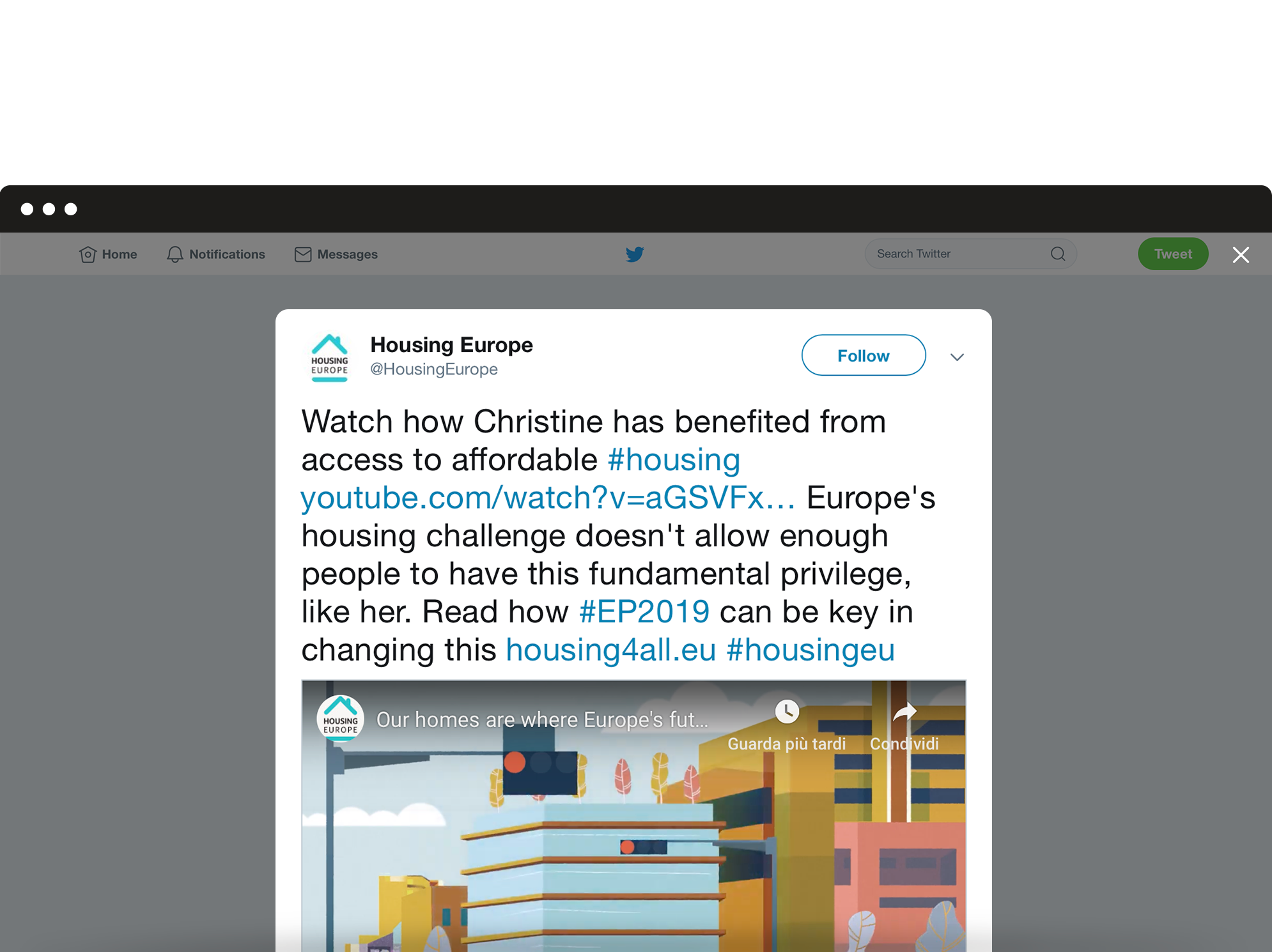 Latte_Sito_Housing_Header image of video sharing
