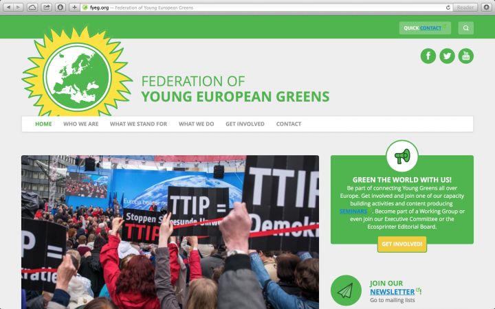 A new website for the Greens