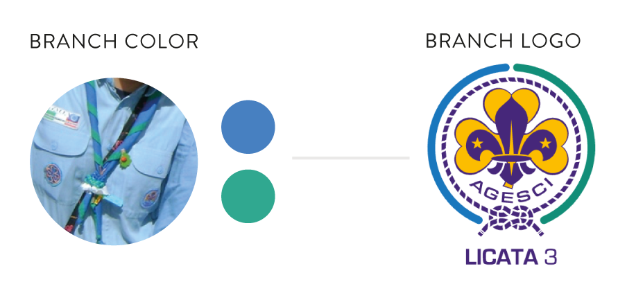 color image of costomized logo