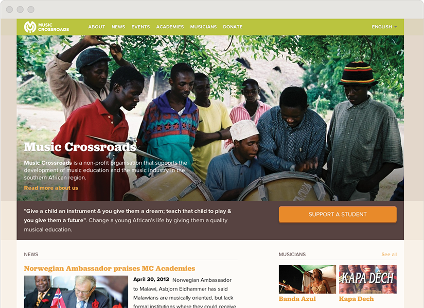 image of the website