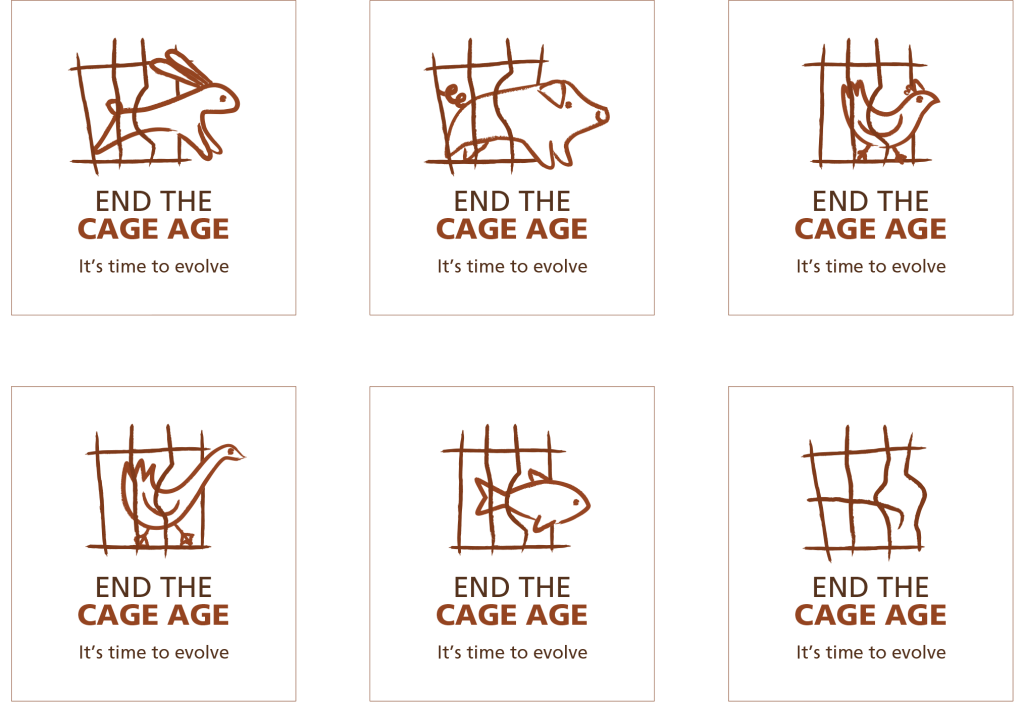 image with the campaign' logos with different animals