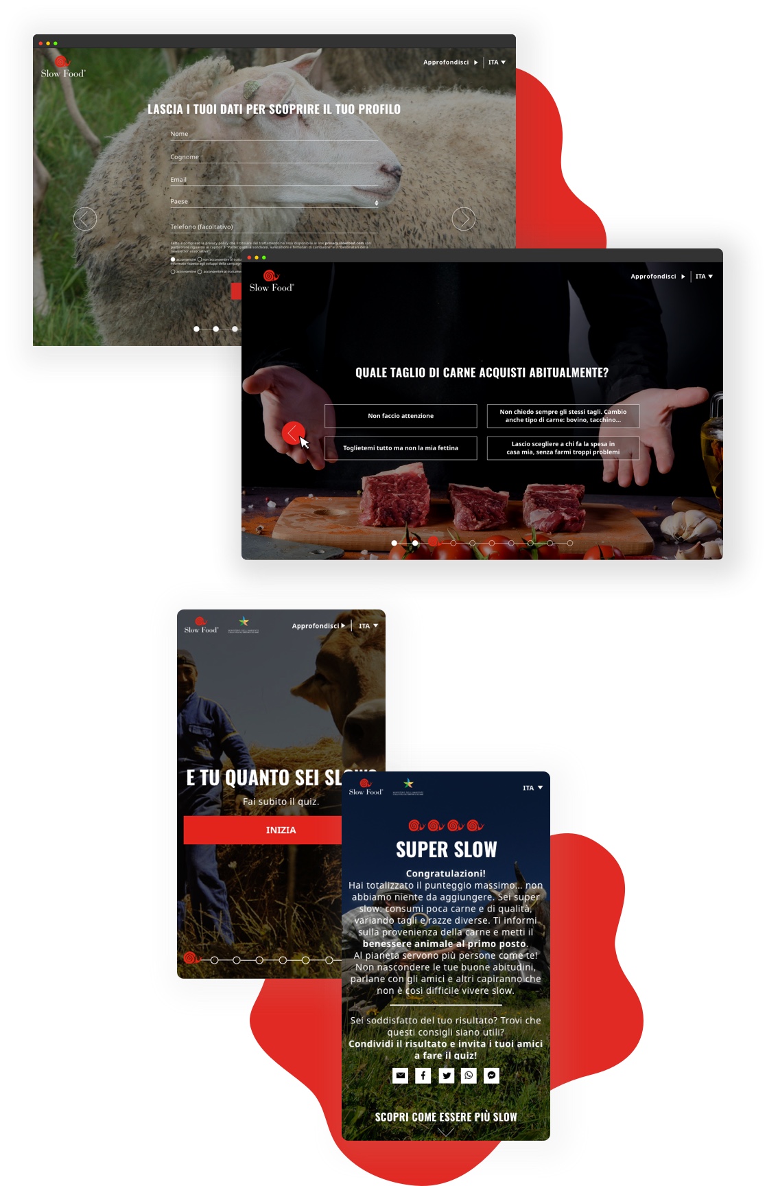 slowfood_quiz mockup mobile2 image of responsive mockup slowfood meat the change quiz