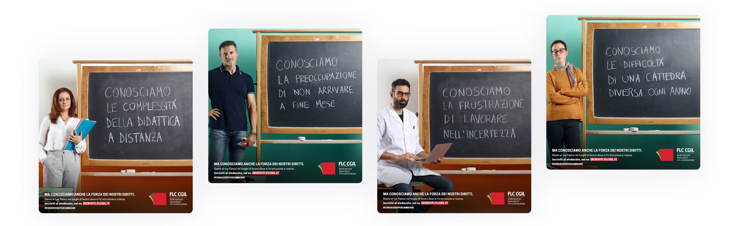 card social flc cgil campaign