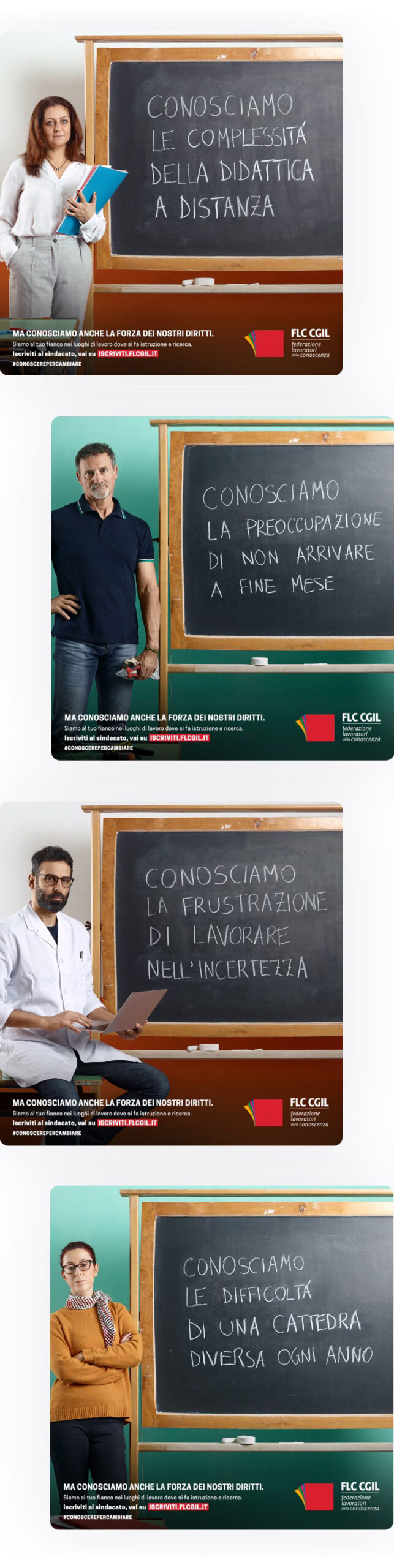 card social flc cgil campaign