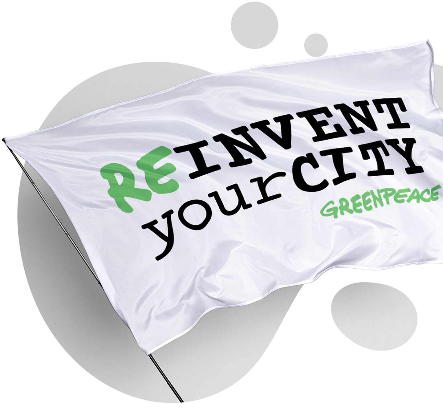 bubble white flag reinvent your city