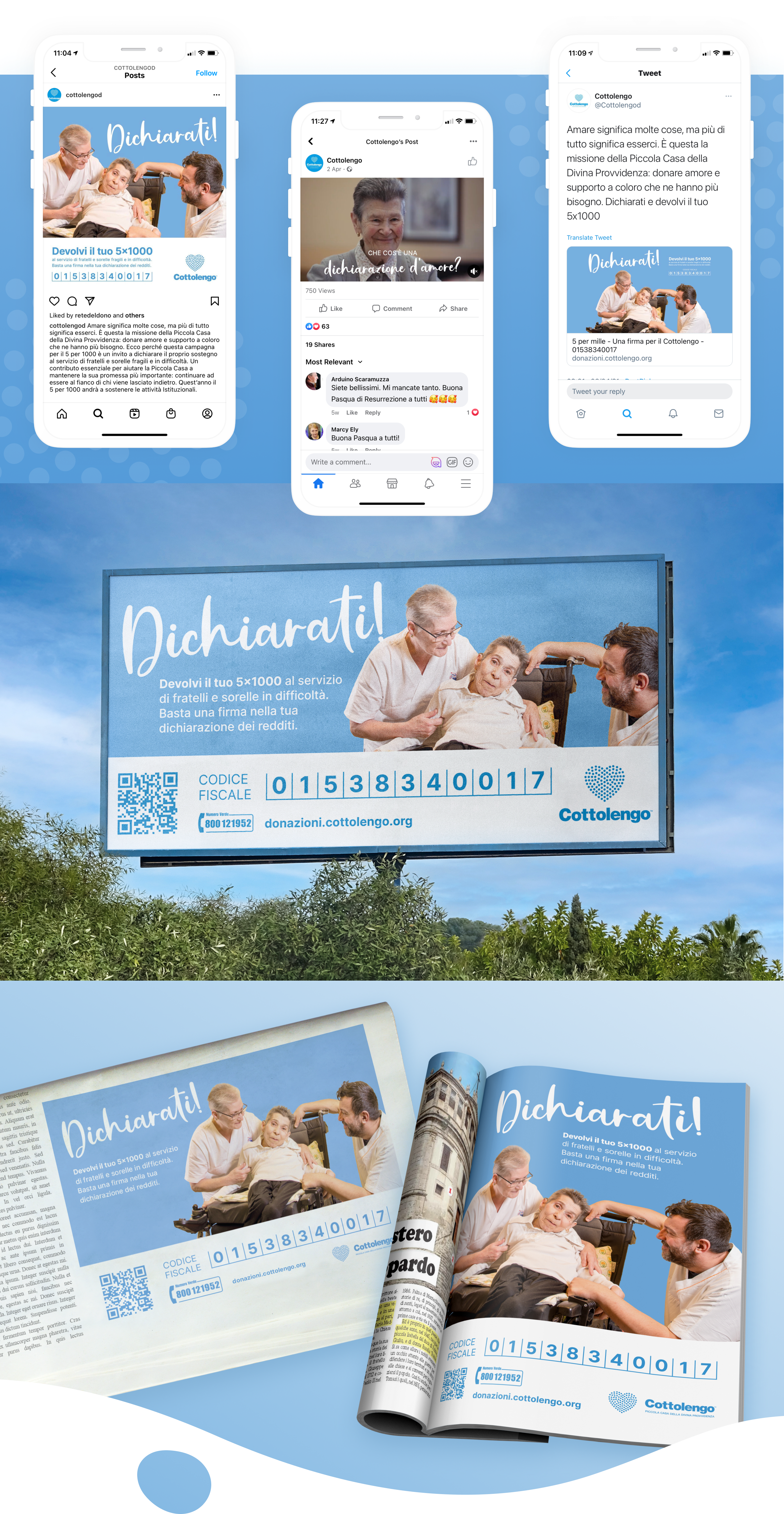 desktop_mockup social media and outdoor advertsing Cottolengo