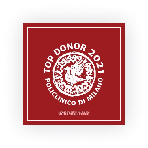 Badge-Aziendale policlinico di milano Badge-Aziendale top donor policlinico di milano