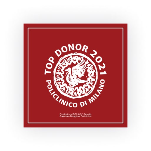 Badge-Aziendale top donor policlinico di milano