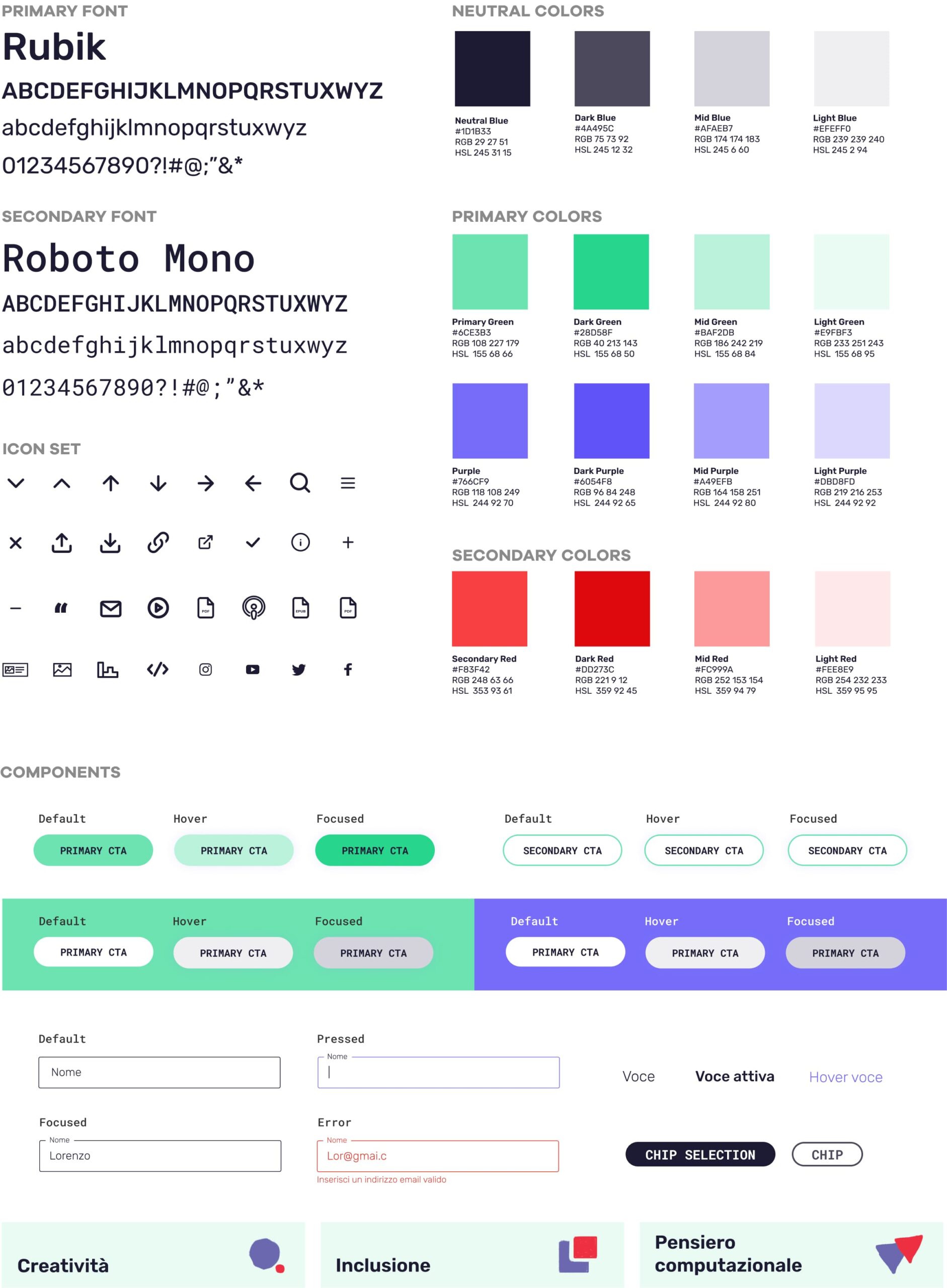 design system Riconnessioni