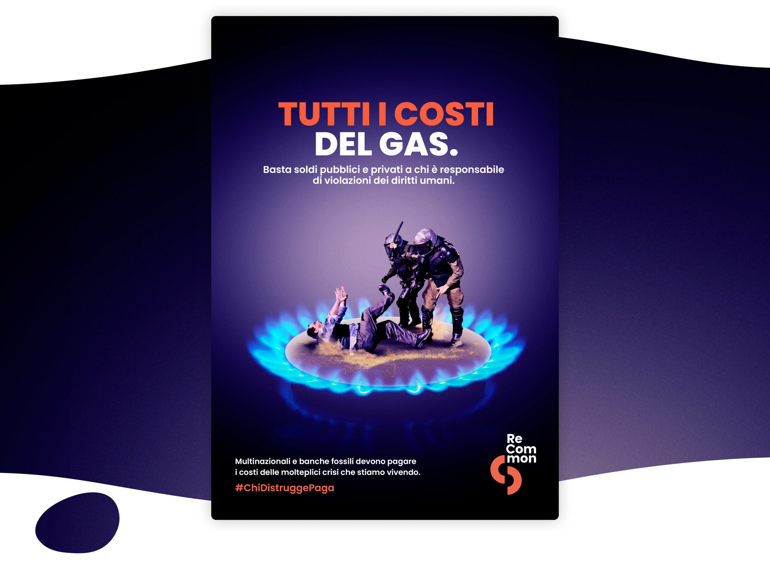 Concept image recommon il vero prezzo del gas Key visual Recommon campaign