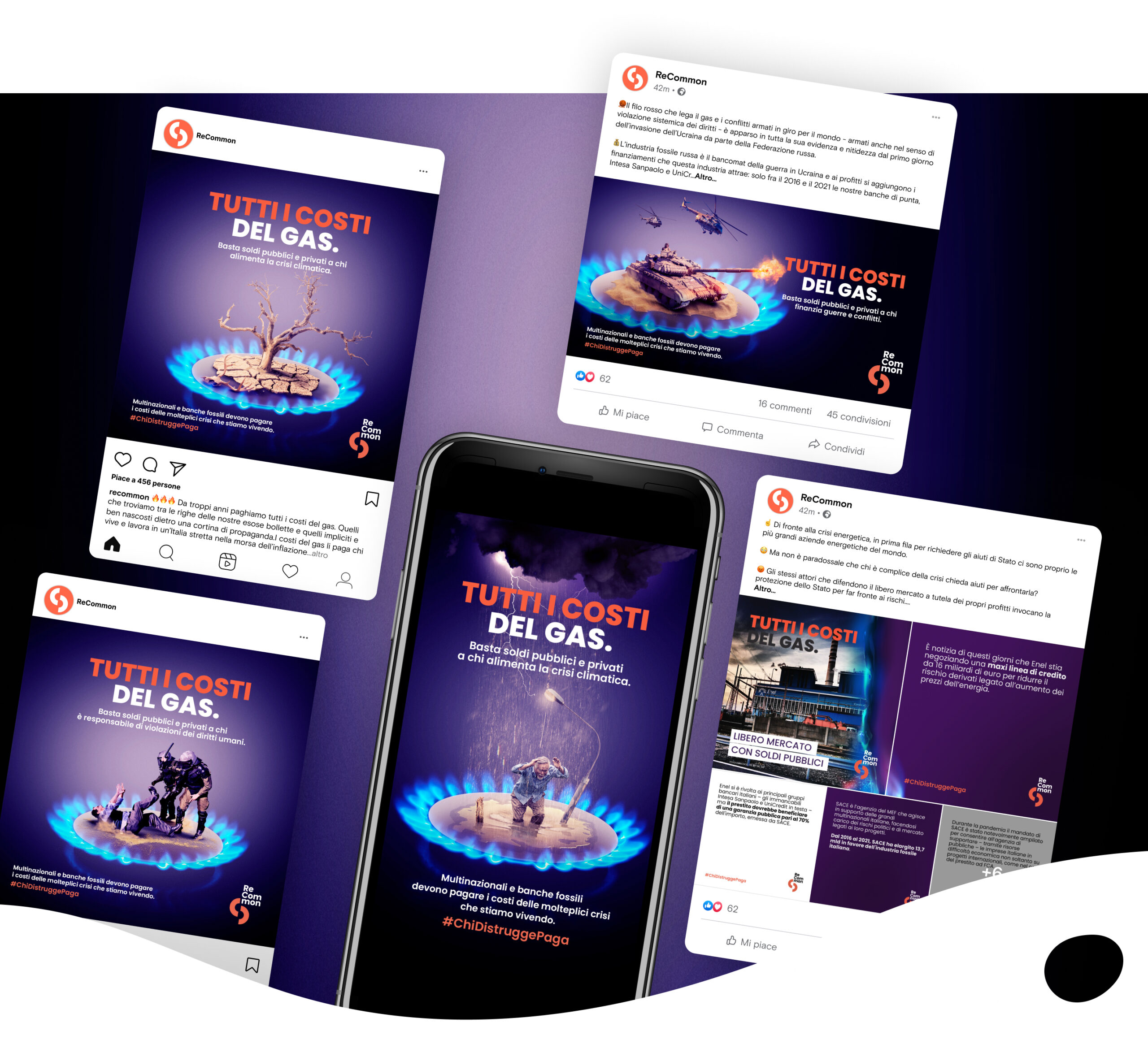 Social image recommon il vero prezzo del gas Recommon Social assets